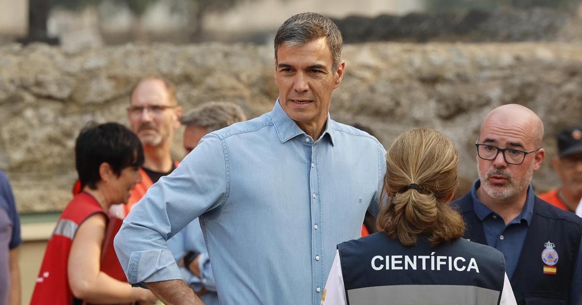 Sánchez alerta de que el incendio de Madrid sigue siendo «complejo» pese a la bajada de temperaturas