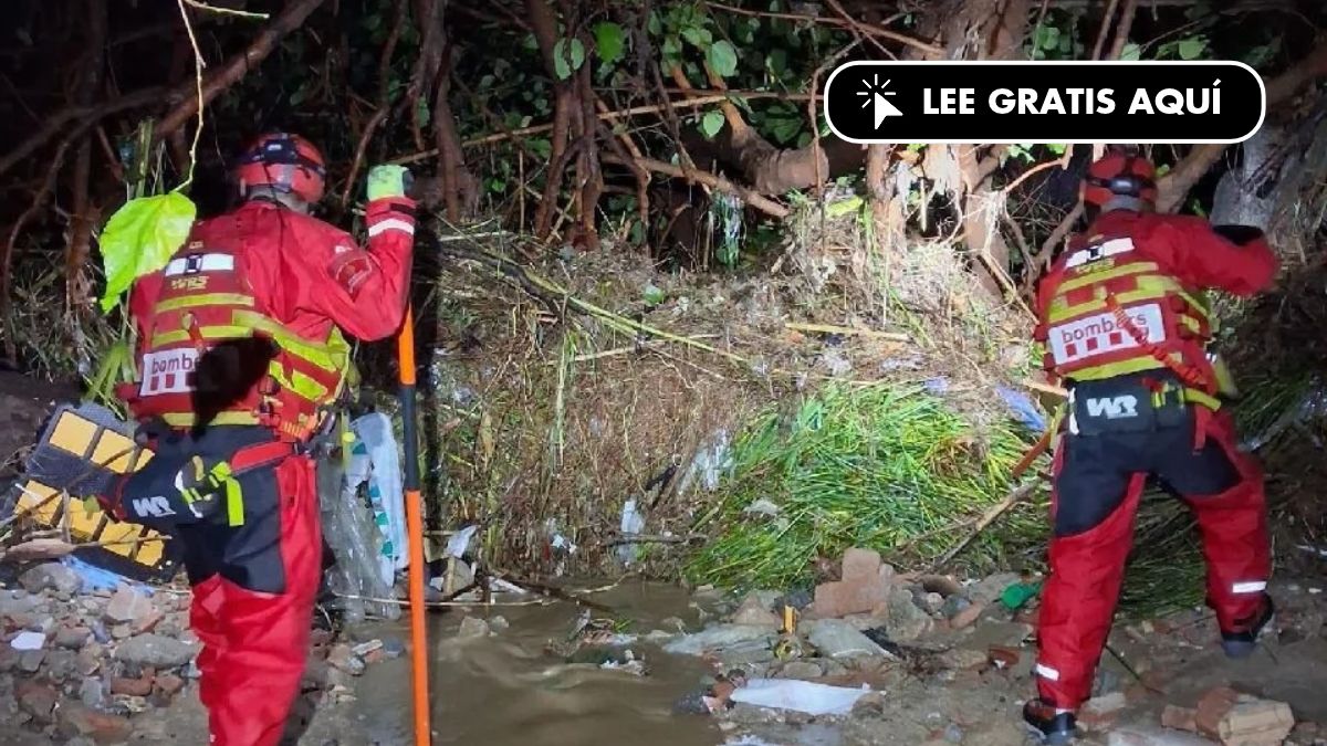 Los bomberos buscan desde el sábado a una mujer arrastrada por la riera de Cabrera de Mar